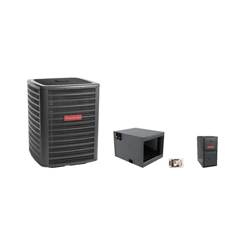 Goodman 2 Ton Heat Pump & Gas Furnace Dual Fuel System with AFE18-60A Kit