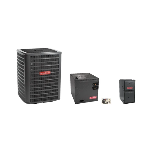 Goodman 2 Ton Heat Pump & Gas Furnace Dual Fuel System with AFE18-60A Kit