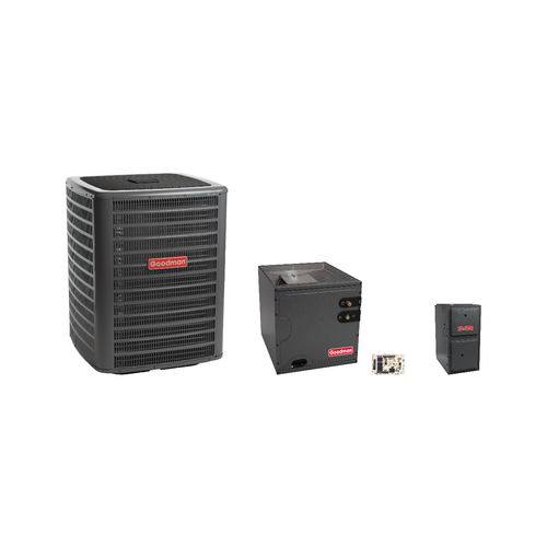Goodman 2 Ton Heat Pump & Gas Furnace Dual Fuel System with AFE18-60A Kit