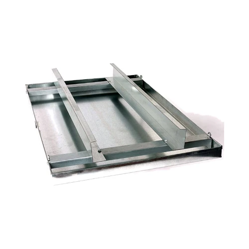 MTI 26 x 40 Inch Galvanized Drain Pan with Rails, 24 Gauge DPG2640 – main product view