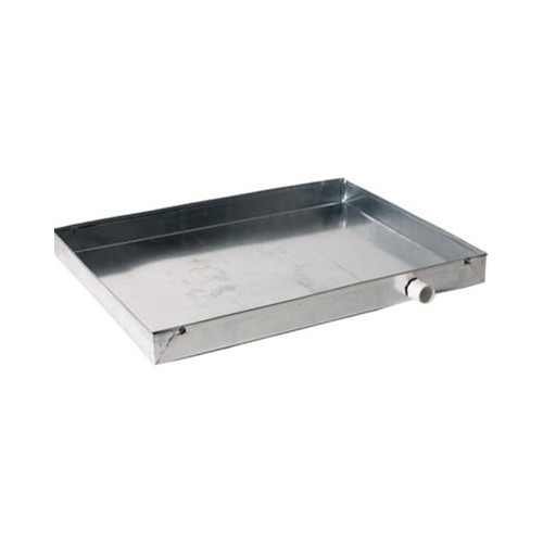 MTI 26 x 28 Inch Galvanized Drain Pan, 26 Gauge, No Drain Fitting DP2628-26NO – main product view