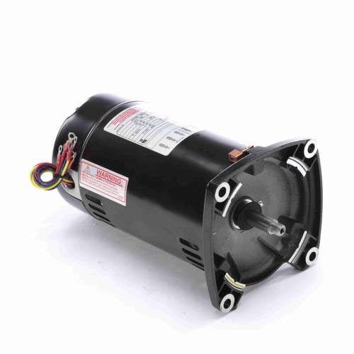 Century Q Series Pool Pump Motor 1 hp Three-Phase 208 to 230/460V 48Y Square Flange