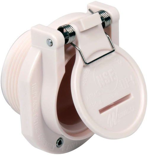 Waterway Vac Lock Jet Fitting Fiberglass White MPT 1-1/2"