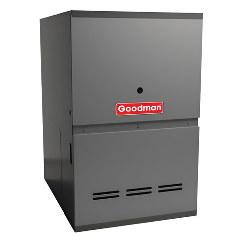 Goodman 80,000 BTU 80% AFUE Gas Furnace Low Nox Downflow/Horizontal Single Stage up to 5 Ton 21” W | GD9S800805CX — view 1