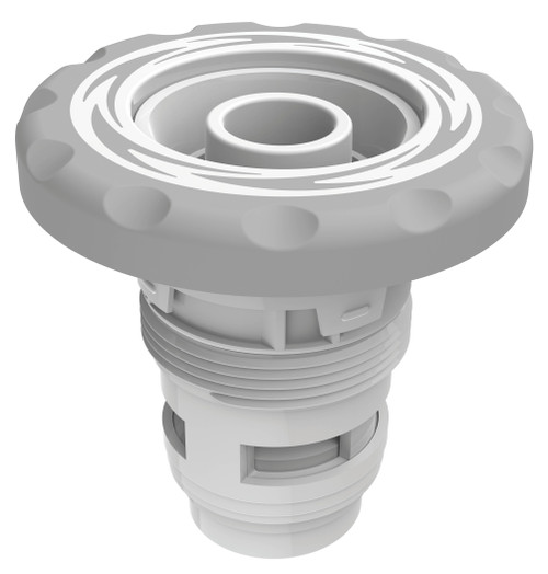 AquaStar WaveJet Jet Barrel w/ Rubber Over-Mold Spa White ABS