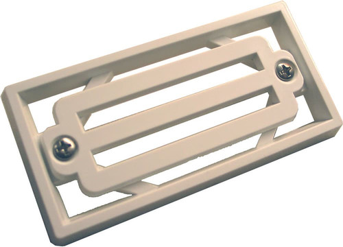 CMP 3-Bar Rectangular Cover & Frame, White