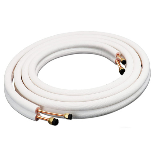 HVAC365 3/8" x 5/8" 15 Foot Copper Line set - Ductless Mini Split Units, model Pre-flared & Insulated