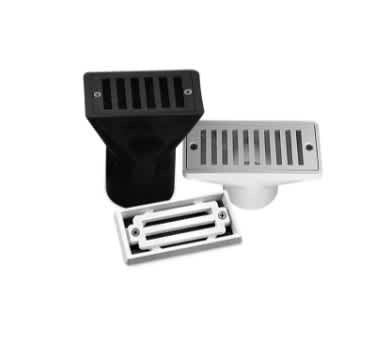 Pentair Deck Drain & Grate 6" White Gunite 2" Socket