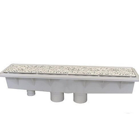 Pentair AVSC Dual Pebble Top Channel Drain 33.22", Light Gray | 289102