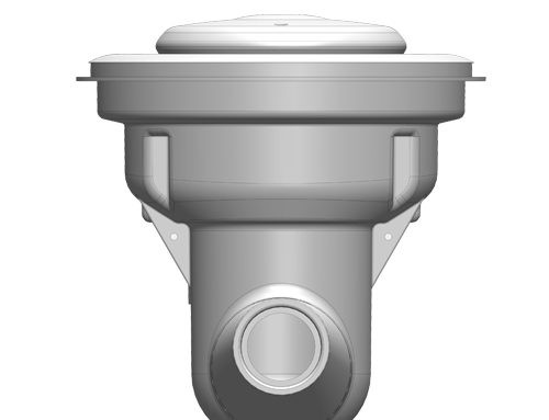 Paramount MDX-R3 Main Drain w/ Sump, Non-Adjustable Concrete, Construction Cap, Clear | 004262203400
