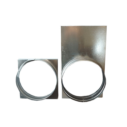 MTI Duct Transition Square to Round Adapter for Large Chassis Package Units | 667PCH3