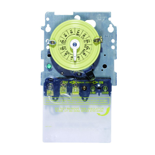 Intermatic T100 24-Hour Mechanical Time Switch Mechanism, 208 to 277V, SPDT, 2-Speed