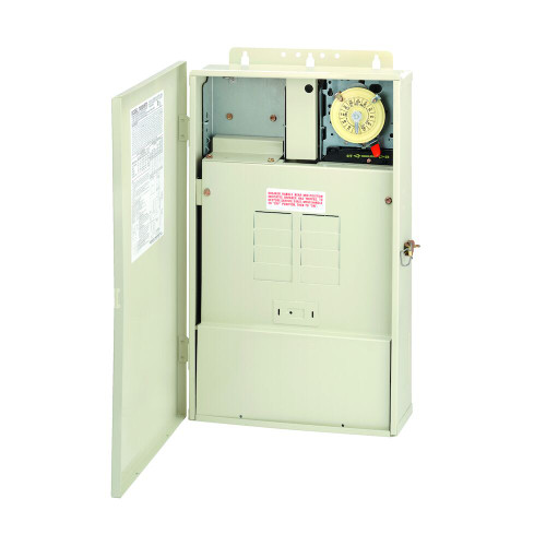 Intermatic Load Center 100 A w/ 300W Transformer & T104M Mechanism, 8 Breakers