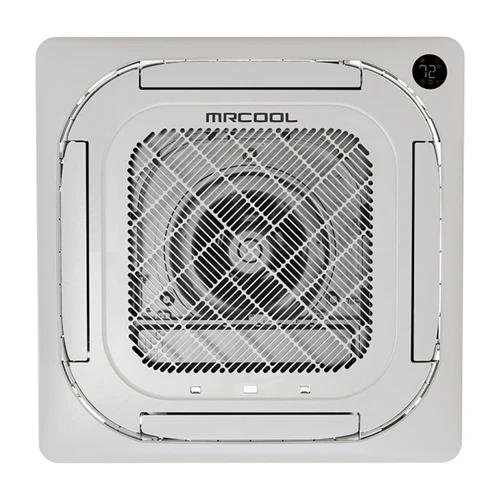 MRCOOL Olympus 4th Gen 9,000 BTU 1 Ton Ceiling Cassette Mini Split Indoor Unit with Decorative Panel R-454B 230V