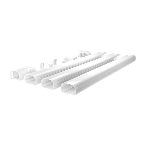 MRCOOL LineGuard 4.5 in. 16-Piece Complete Line Set Cover Kit for Ductless Mini-Split or Central System