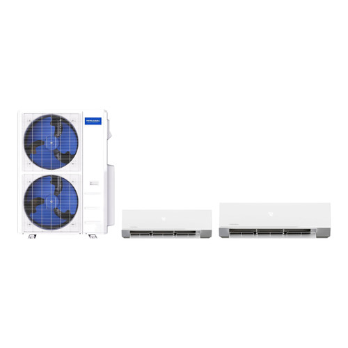 MRCOOL Olympus 4th Gen 48,000 BTU 3-Zone Wall Mounted Ductless Mini Split Heat Pump System (12k + 12k + 24k) 24.0 SEER2 R-454B 230V