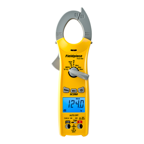 Fieldpiece Compact Clamp Meter with True RMS and Magnet | SC260