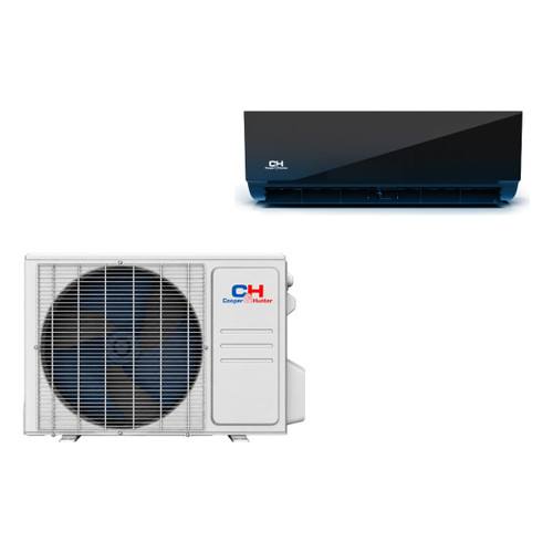 Cooper & Hunter Olivia Midnight 9,000 BTU 1 Ton 24.6 SEER2 Wall Mounted Ductless Mini Split Heat Pump System R-454B 208/230V | CH-RES09-230VO-CH-RB09MOLVWM-230VI