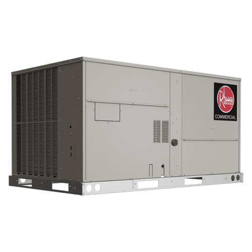 Rheem 3 Ton 13.4 SEER2 Commercial Gas/Electric Package Unit, 75K BTU Heat, Direct Drive, 208/230V 3-Phase, R454B, model RGECYB036ACT072AAAA0