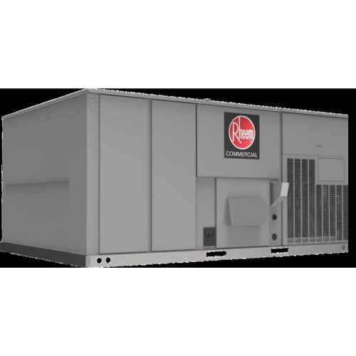 Rheem 20 Ton 14 IEER Commercial Gas/Electric Package Unit, 400K BTU Heat, Belt Drive VFD, 460V 3-Phase, Stainless Steel Heat Exchanger, Hinged Access Panels, R454B | RGEGYB240ADG40BBACA0