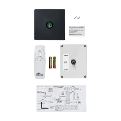 Sunstar 44640040 WB50 remote control kit contents