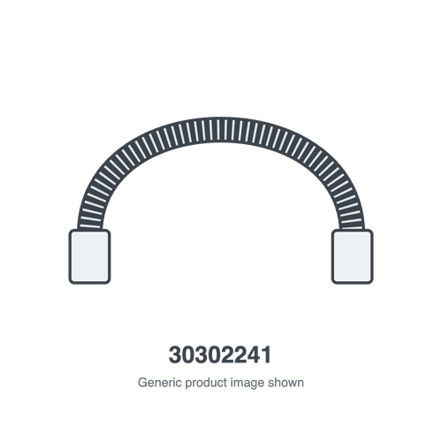Sunstar 30302241 Black Powder-Coated Stainless Steel Gas Connector 1/2" x 24" - generic product illustration