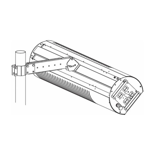 Sunstar 44560600 3 inch pole mounting arm kit for black glass patio heaters