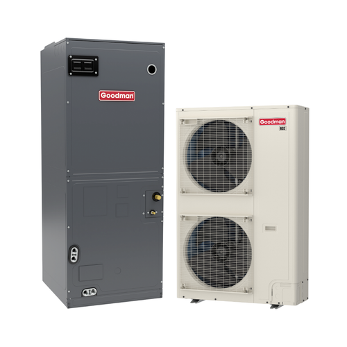 Goodman 3.5 Ton 17 SEER2 Heat Pump Air Conditioner Split System | GZV6SA4210 AHVE60DP0300