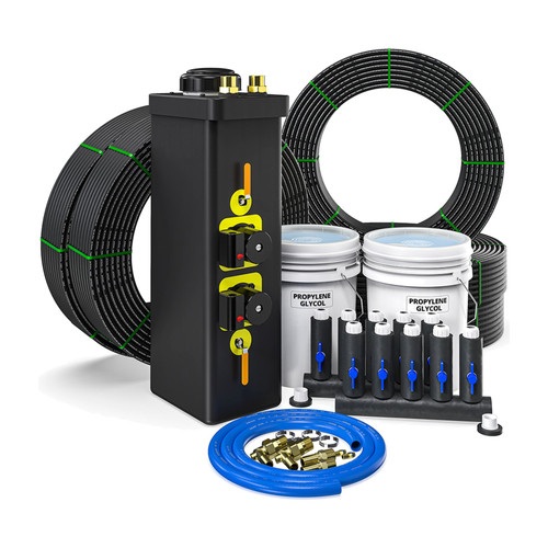 MRCOOL GeoCool 5 Ton Closed Loop Geothermal Installation Kit with Straight Manifold & Flow Center GCIK-CL5T-SM