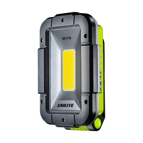 Unilite SLR-1750 1750 lumen folding work light with power bank - front view - SLR-1750