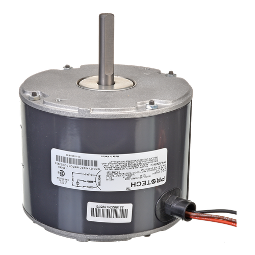 ProTech 1/6 HP Condenser Fan Motor - 208-230V, 825 RPM, 1-Speed, CCW – 51-102008-20