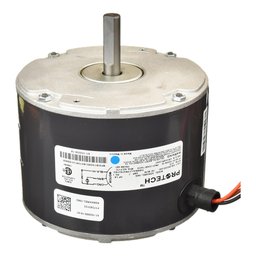 ProTech 1/8 HP Condenser Fan Motor - 208-230V, 1075 RPM, 1-Speed, CCW – 51-102008-18