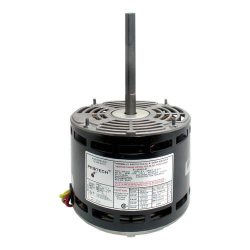 ProTech 1/6-1/2 HP Direct Drive Blower Motor - 208-230V, 1075 RPM, 4-Speed, Reversible – 51-23022-41