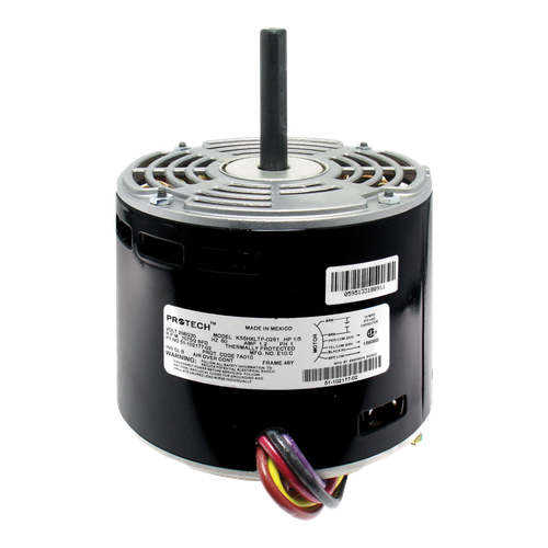 ProTech 1/5 HP Direct Drive Blower Motor - 208-230V, 1075 RPM, 2-Speed, CCW – 51-102500-07