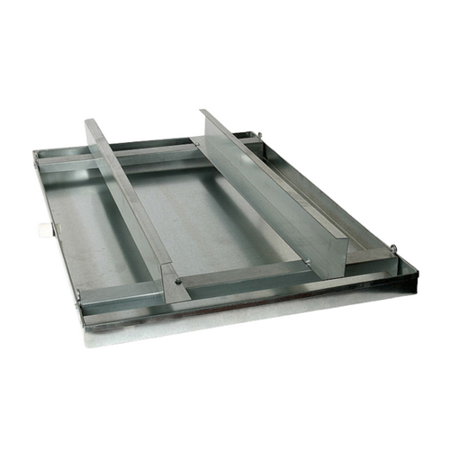 MTI 30” x 60” Horizontal Drain Pan with Rails for Air Handlers in 24 Gauge Steel