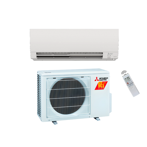 Mitsubishi Electric 9,000 BTU 33.1 SEER2 Wall Mounted Ductless Mini Split Heat Pump System R454B Refrigerant, model MZ-FX09NL