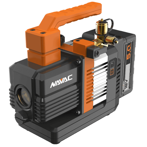NAVAC NP2DLM BreakFree 2 CFM Cordless Dual-Stage Vacuum Pump, 18V 5Ah Li-ion Kit
