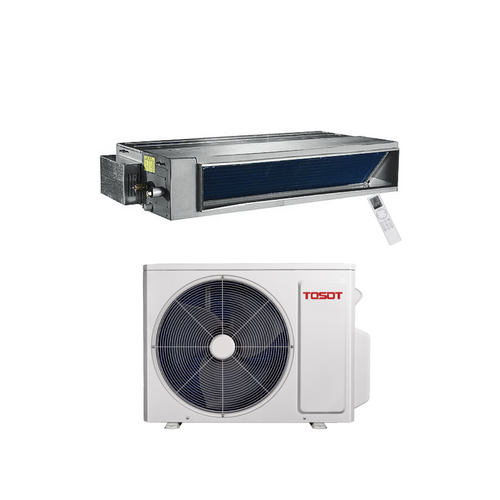 Tosot 1 Ton 12,000 BTU High Static Ducted Ductless Mini Split System | TAVCI7H4R12-TAPED7H4R12-S