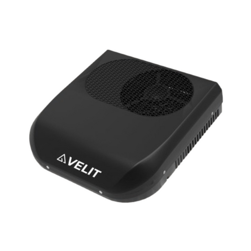 Velit 8,500 BTU 860W Recreational Vehicle / Truck Rooftop Mini Air Conditioner in BLACK 48V R32 Refrigerant | 48V2000MB