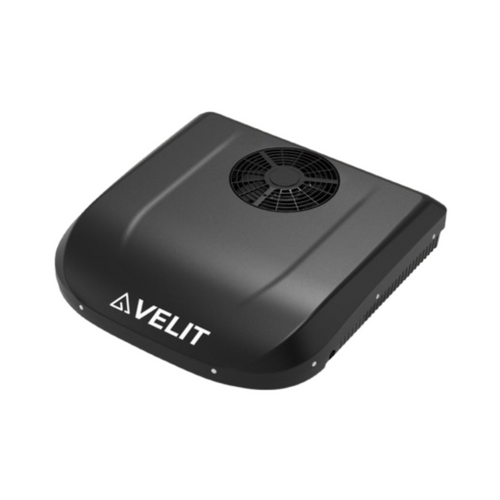Velit 8,000 BTU 750W Recreational Vehicle / Truck Rooftop Air Conditioner in Black 12V R32 Refrigerant | 12V2000RB