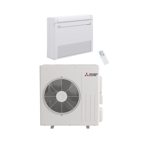 Mitsubishi Electric 15,000 BTU 20.1 SEER2 Floor Mounted Heat Pump Mini Split System R454B Refrigerant M Series | SZ-MFZ15
