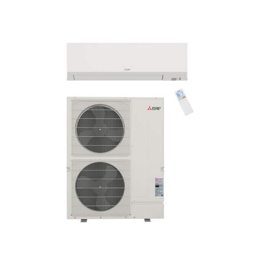 Mitsubishi Electric 12,000 BTU 21.1 SEER2 Wall Mounted Heat Pump Ductless Mini Split System R454B Refrigerant P Series, model PZ-PKA12