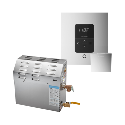 Mr Steam 9kW 30,710 BTU Steam Shower Generator Package with Square iTempo Control, model R09C10B