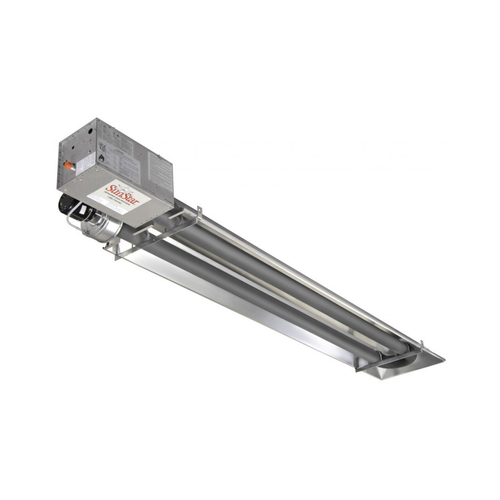 Sunstar 35,000 BTU Propane Infrared Tube Heater with Two Stage Propane Valve 15’ Length | SIR35-15-L7