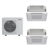 Mitsubishi Electric 30,000 BTU 21 SEER2 Dual Zone 4-Way Ceiling Cassette Ductless Mini Split Heat Pump System 18+18 R454B Refrigerant