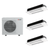 Mitsubishi Electric 30,000 BTU 21 SEER2 Tri Zone 1-Way Ceiling Cassette Ductless Mini Split Heat Pump System 9+9+18 R454B Refrigerant