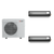 Mitsubishi Electric 30,000 BTU 16 SEER2 Dual Zone Mid Static Ducted Mini Split Heat Pump System 12+12 R454B Refrigerant