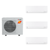 Mitsubishi Electric 30,000 BTU 20 SEER2 Hyper-Heat Tri Zone Wall Mounted Ductless Mini Split Heat Pump System 6+12+18 R454B Refrigerant