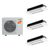 Mitsubishi Electric 30,000 BTU 20 SEER2 Hyper-Heat Tri Zone 1-Way Ceiling Cassette Ductless Mini Split Heat Pump System 12+12+12 R454B Refrigerant