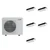 Mitsubishi Electric 42,000 BTU 19 SEER2 Five Zone 1-Way Ceiling Cassette Ductless Mini Split Heat Pump System 9+9+9+9+9 R454B Refrigerant